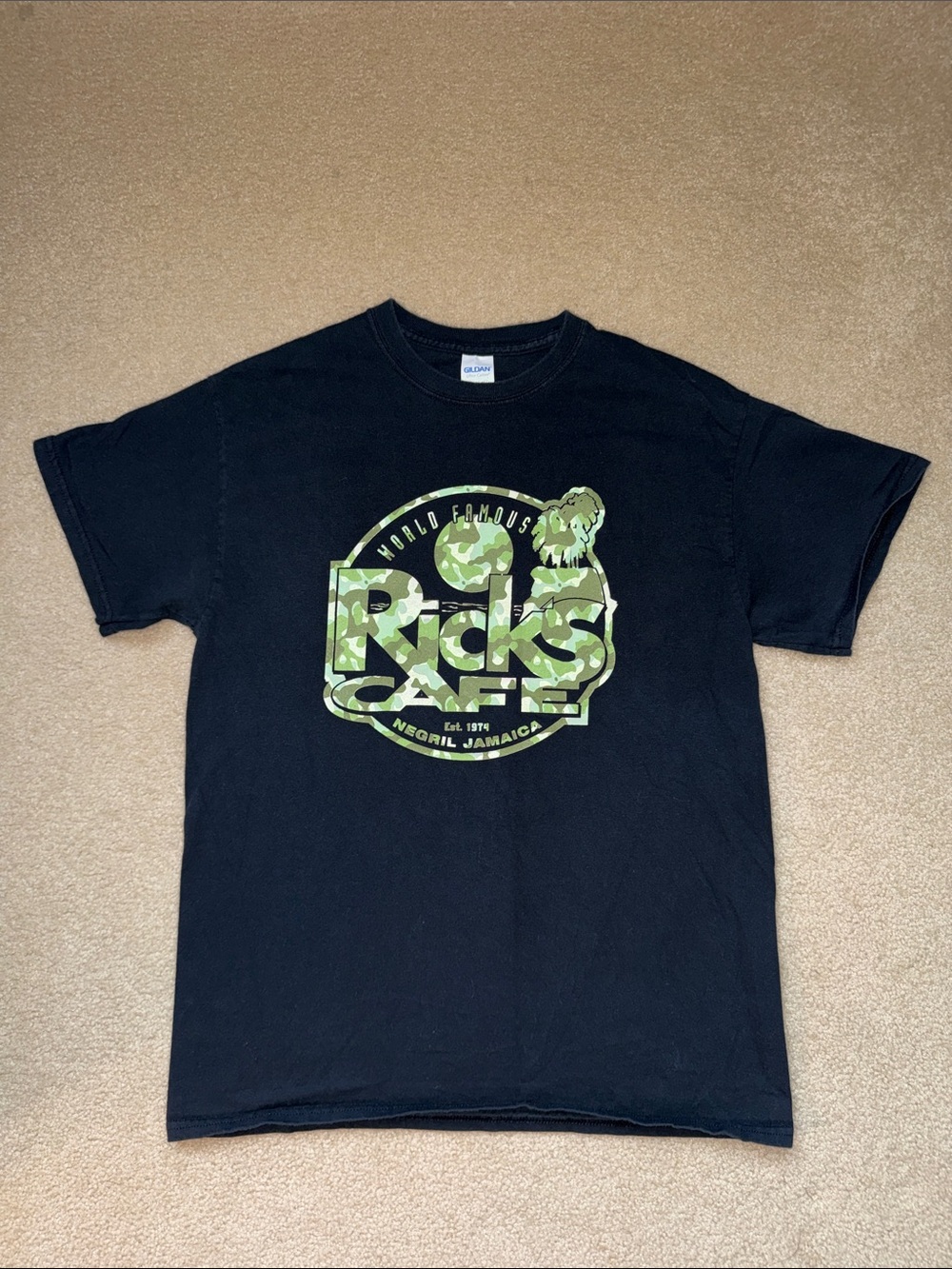 Rick’s Cafe Negril Jamaica Black T-Shirt